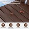 Costway 1/2/4 PCS Tall Bar Stool HDPE Patio Chair with Armrest Footrest Home Indoor Outdoor Brown